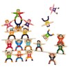 HELLO PAPAYA Wooden Stacking Toys 16Pcs Balancing Building Blocks Game,Circus