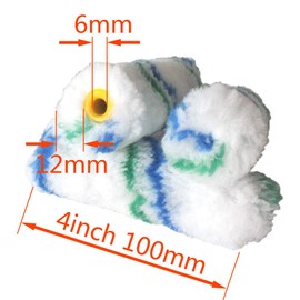 30 Piece Mini Rollers Covers Paint Tools 4 Inch 1/2" Nap 4" Roller