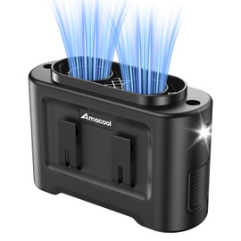 AMACOOL 14500mAh Portable Waist Fan, Strong Wind Power for Full Body Cooling Shirt Fan, 5 Speed Wearable Belt Clip on Fans, Battery Operated Personal Neck Fans for Outdoor Work Camping Travel