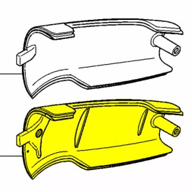 husqvarna chainsaw OEM 572 xp 565 new fuel tank side cover # 537205601