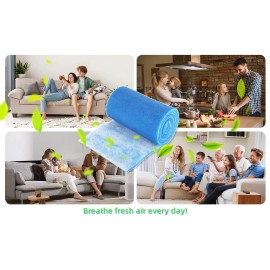 MGT 140 Inch  BLUE BONDED AQUARIUM FILTER MEDIA PAD 12" X 11' FILTER FIBER FLOSS