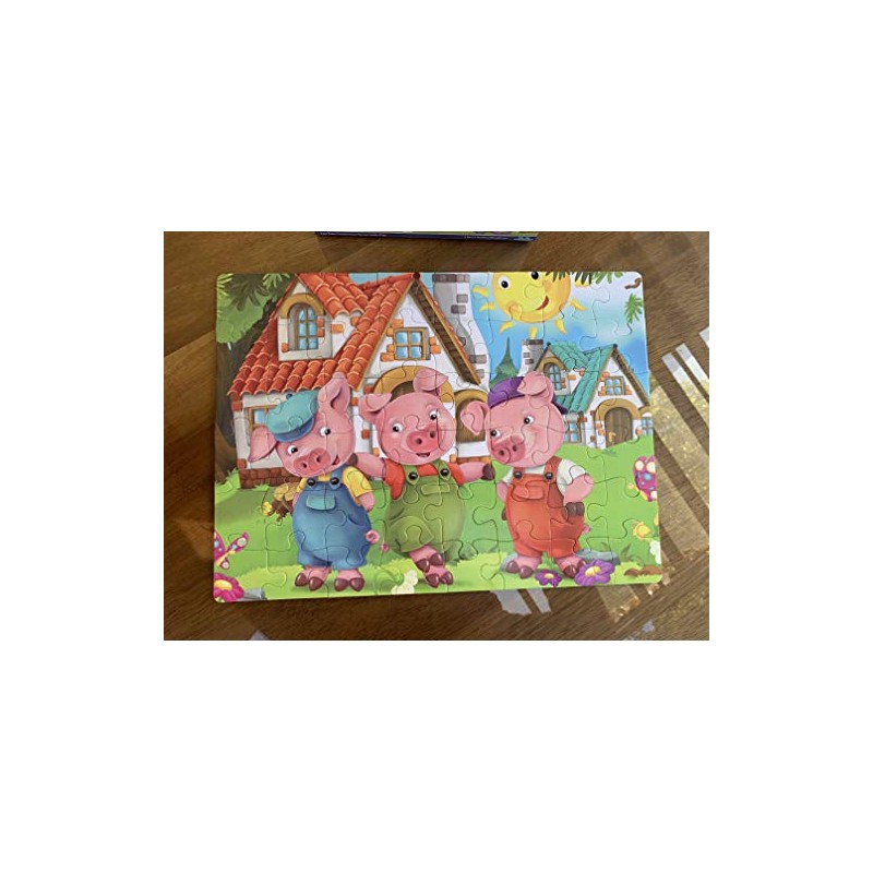 FLINK Rompecabezas Infantil Los Tres Cochinitos 48 Piezas