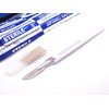Disposable Scalpels High-Carbon Steel Blades, Plastic Graduated Handle, Sterile, Individually