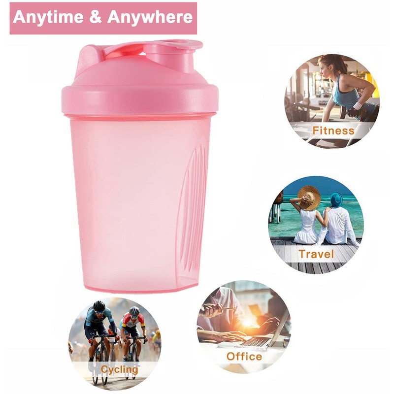 KANGSIT Protein Shaker Bottle with Stainless Steel Mixing Ball, BPA-