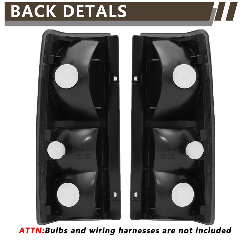 MiKaFex A Pair Tail Lights Compatible With 1985-2005 Chevy Astro/GMC