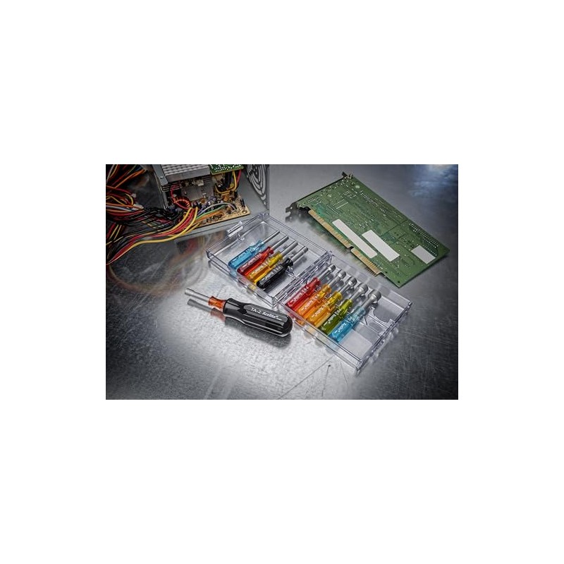 Xcelite Nut Driver Set,11 Pieces,SAE,Hollow PS120N - 1 Each