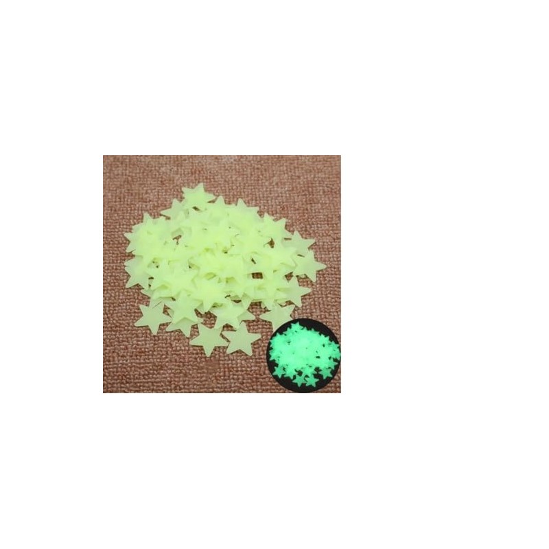 Glow in The Dark Stars (100 Pack) (Green)