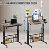 Hadulcet Rolling Stand Up Desk Adjustable Height - Portable Standing