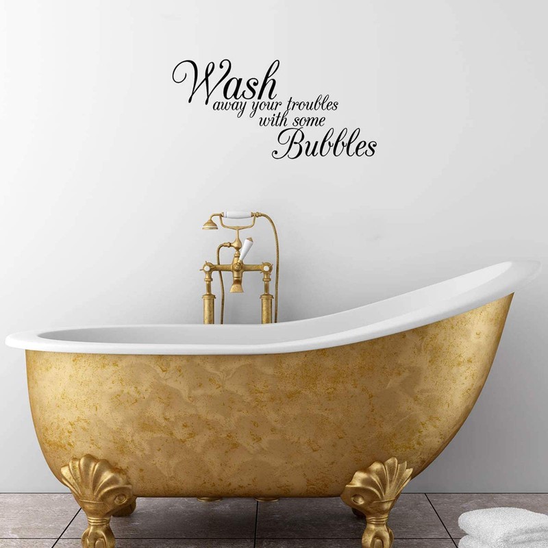 Wash Away Your Troubles with Some Bubbles Wall Sticker Removable