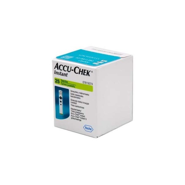 Roche Diabetes Accu-Chek Instant® Blood Glucose Test Strips - 25 Pack