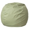 Flash Furniture Dillon Small Green Dot Bean Bag Chair for