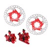 4pcs Disc Brake Kit Aluminium Alloy Disc Brake Calipers Rotor