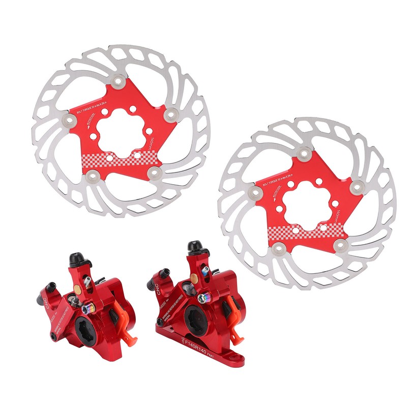 4pcs Disc Brake Kit Aluminium Alloy Disc Brake Calipers Rotor