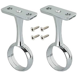 2 x 25mm Chrome Clothes Rail Centre Bars