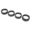 4pcs AC Switch Ring Aluminium Alloy Stylish Rustproof Center Console