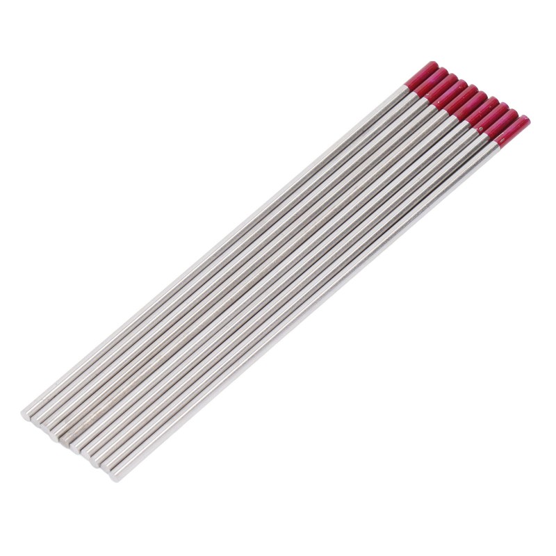 10PCS Set TIG Welding Tungsten Electrodes 1/8x6in Arc Welding Tungsten