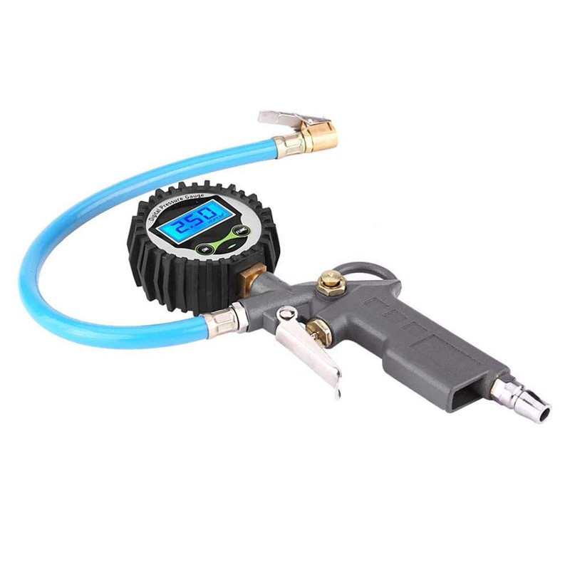 zmart 0-220psi 0-16bar Digital Tire Pressure Meter Tire Pressure Inflator