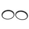 4pcs Carbon Fiber Style Door Midrange Speaker Cover Trims for