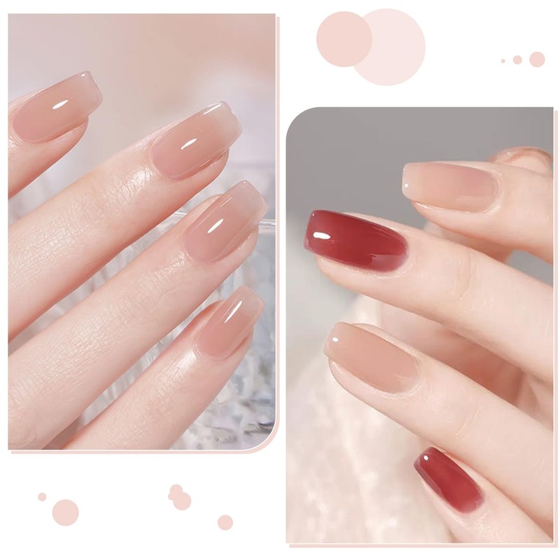 COSMOO Begie Nail Polish, 10ml Nude Quick Dry Nail Lacquer,
