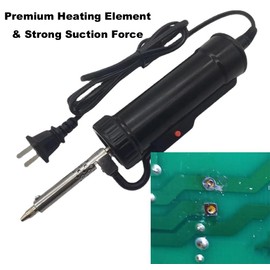 Generic Solder Sucker, 110V Desoldering Tool, Automatic Desoldering Pump, 30W Electric Tin Desoldering Gun Solder Remover with 3x Soldering Suction Alloy Tips