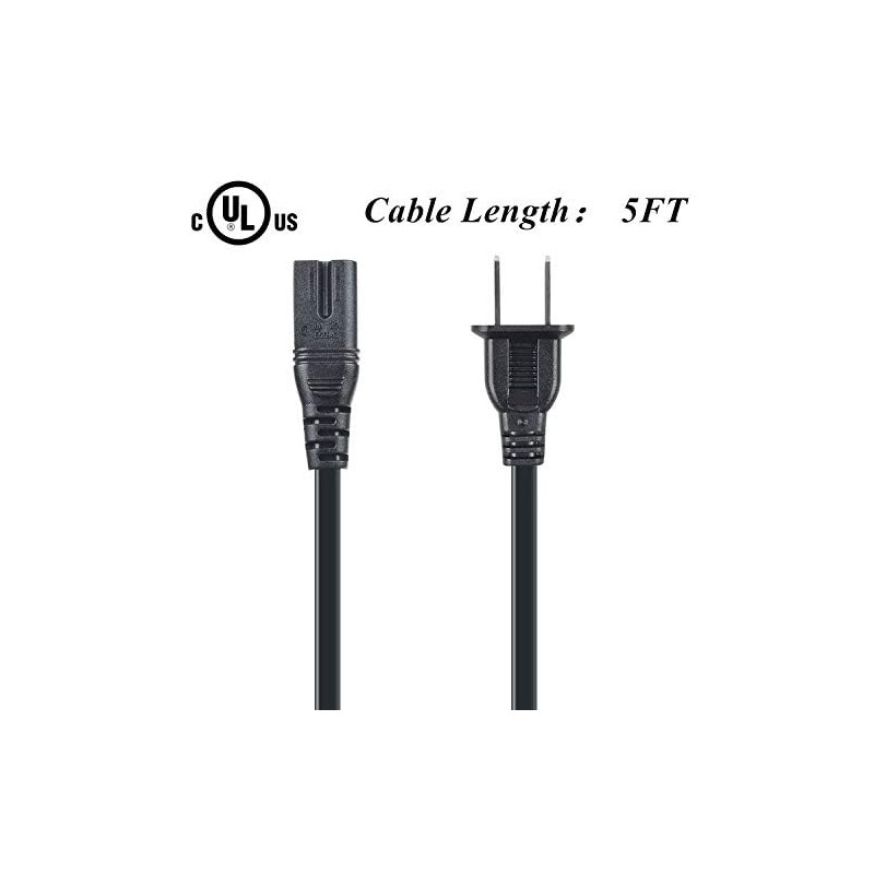 SLLEA 5ft AC Power Cord for T3 Voluminous Hot Rollers