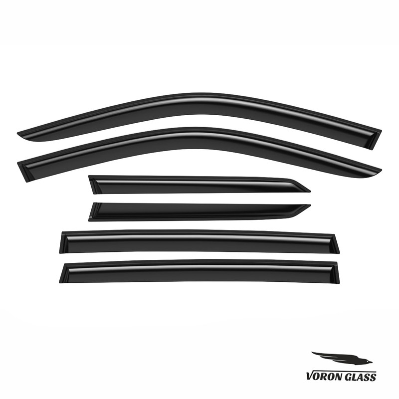 Voron Glass Tape-on Extra Durable Rain Guards for Honda Pilot