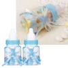 24pcs Lovely Plastic Milk Bottle Candy Box Fillable Bottle Baby