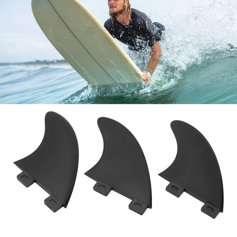 3PCS Surfboard Fin Replacement PVC Paddle Board Fin Surfboard Accessory