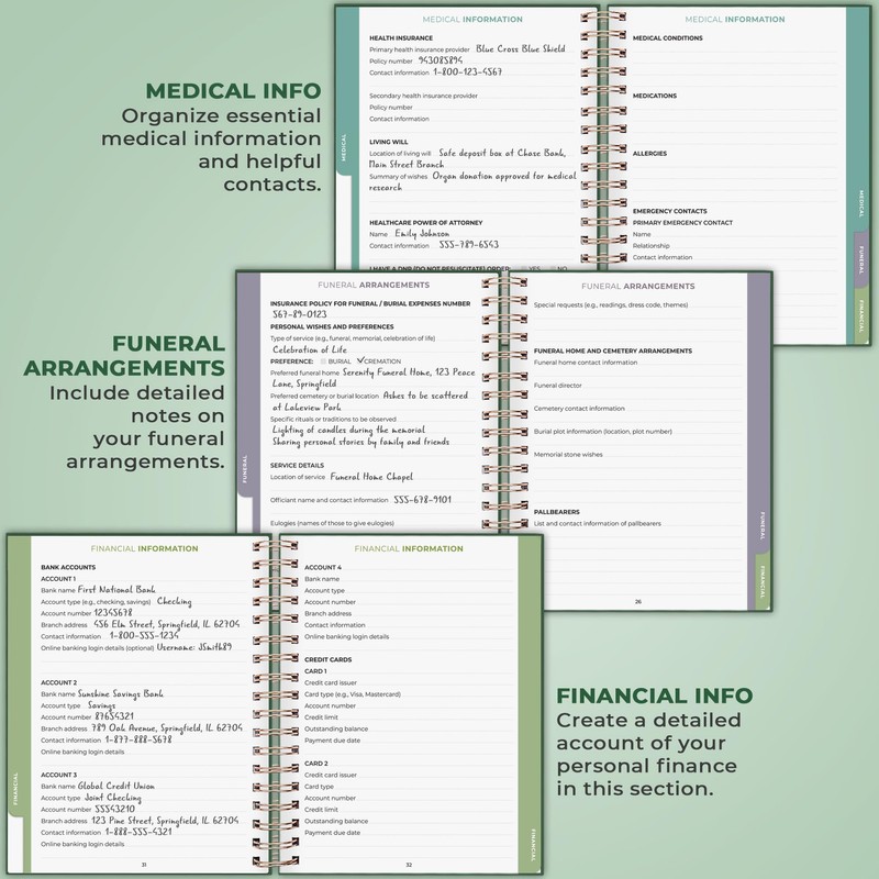 Clever Fox When I Die Planner With Pockets for Documents
