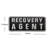 Recovery Agent Embroidered Appliqué Patches Tactical Military Morale Patch, Sewing