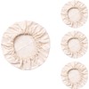 4- Pack Organic Food Bowl Covers Unbleached Reusable 100% Cotton