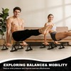 EVERYMATE Wood Push Up Bars Parallettes Bars with Rubber Feet,