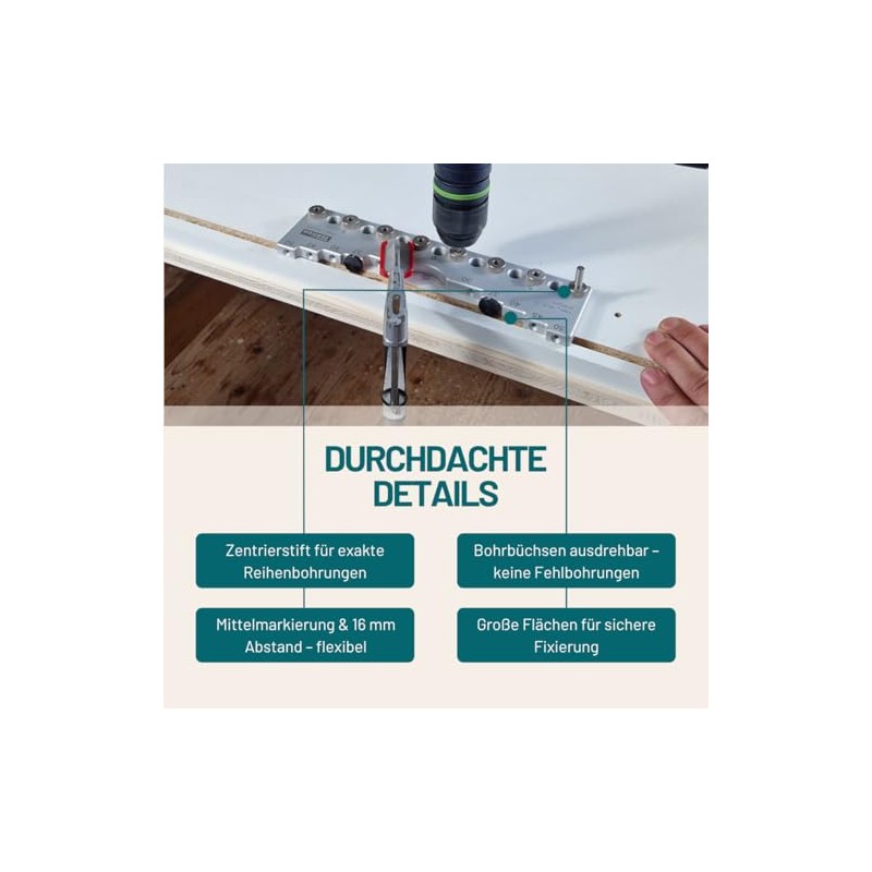 Drill Jig 32 mm Spacing Dimension Precision Drilling Template for