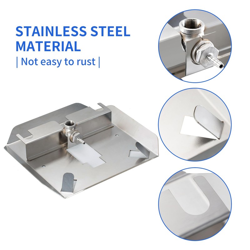 MEISHUNDA Pond & Lake Aeration Accessories, Stainless Steel Chassis, Silicone