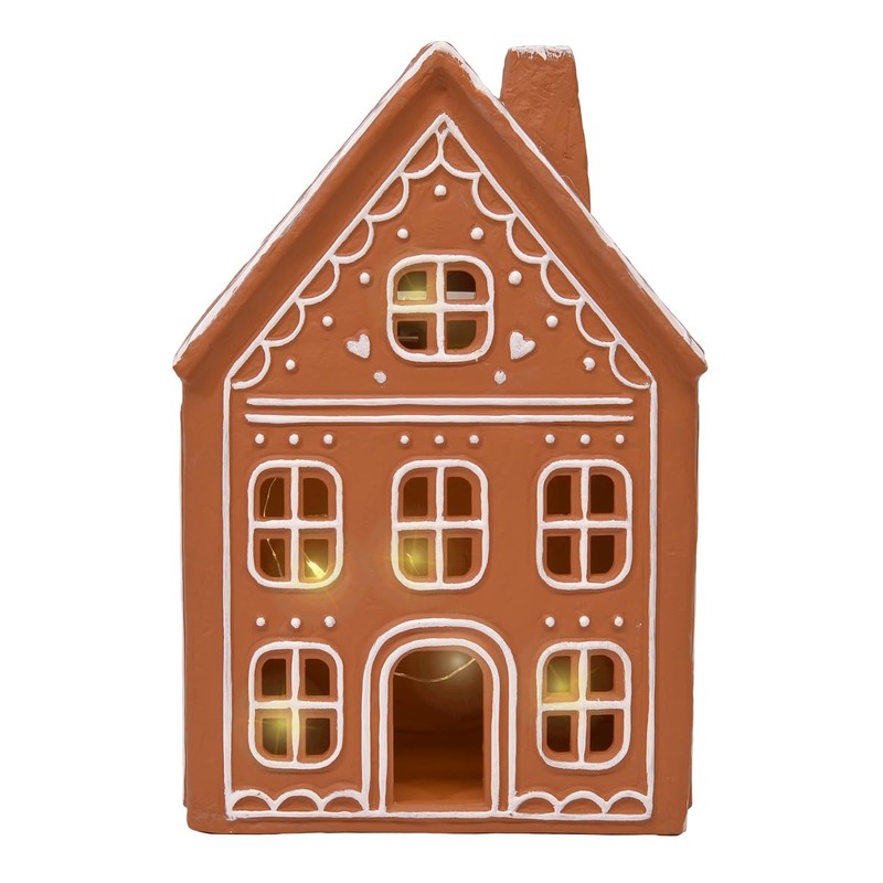 Mark Feldstein & Associates Ceramic Iced Gingerbread Houses Holiday Pre