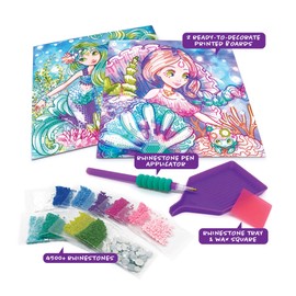 Nebulous Stars NS11123 Rhinestone by Numbers Creative Water Diamond Kit, Beautiful Rhinestones, Similar to Painting by Numbers Principle, for Girls from 7 Years, Colourful