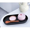 VCREATC Black Small Tray (11.8 inch), Oval Tray for Kitchen
