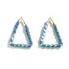 Denim Large Hoop Earrings Cool Jeans Punk Earrings Dennim Geometric
