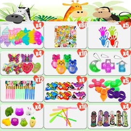 Dilycery 126 Pcs Treasure Box Toys for Classroom, Prizes for Kids Students, Goodie Bags Stuffers Pinata Filler, Bulk Carnival Prizes, Birthday Party Favors for Kids 4-8