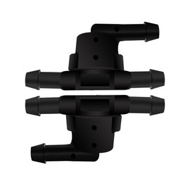 HAOBO 2PCS Wiper Washer Windshield Check Valve Replacement for Toyota, Scion, Lexus, Automotive Accessories Spray Jet Kit for Front Windshield Wiper Washer Nozzles Replaces OEM #85321-28020