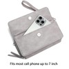 Lanyani RFID Crossbody Wallet Wristlet Purse with Phone Pocket For