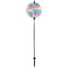 In the Breeze 2634 — 11-Inch Striped Iridescent Gazing Ball,