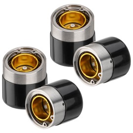 Racewill 1.98" Trailer Wheel Bearing Protectors, Chromed Stainless Steel Axle Bearing Protective Kit with Dust Cap & Auto Check for Boat Trailer, Utility Trailer, Snowmobile, RV and ATV - 4 Pack
