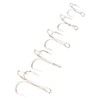 120PCS Treble Fishhooks Set High Carbon Steel High Strength Treble