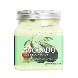 Augeas Avocado Face And Body Scrub Natural Detox Hydration Exfoliating 12.3oz Augeas