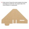 sourcing map Adjustable Cardboard Corner Protector, Cardboard Edges Protectors 6x6x2cm