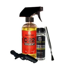 C22 Citrus Solvent Wig Glue Remover 12oz, 1.4oz Ultra Hold Hair System Adhesive w/Brush & Hair Clip Bundle Saver Pack | Toupees Bonding Weave Active Lace Glue | Super Bold Hold Adhesive Remover Spray