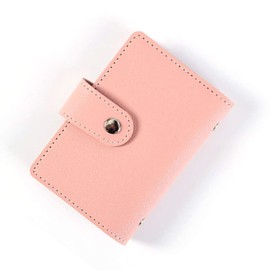 TopHomer PU Leather Card Holder Multi-Compartment Card Holder Business Card Case Wallet Bag for 24 Credit Cards Rose 7.5 cm x 11 cm Elegant, rose, Elegant
