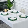 AUUXVA Round Placemat Animal Peacock Feather Polyester Heatresistant Table Place