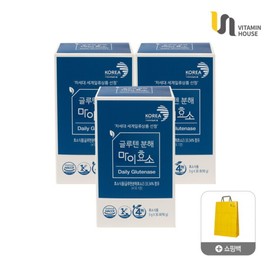 Vitamin House 비타민하우스(주) 차세대 글루텐분해 마이효소 3박스(3개월분) Vitamin House Next Generation Gluten-Dismantling My Enzyme 3 Boxes (3 Months Supply)